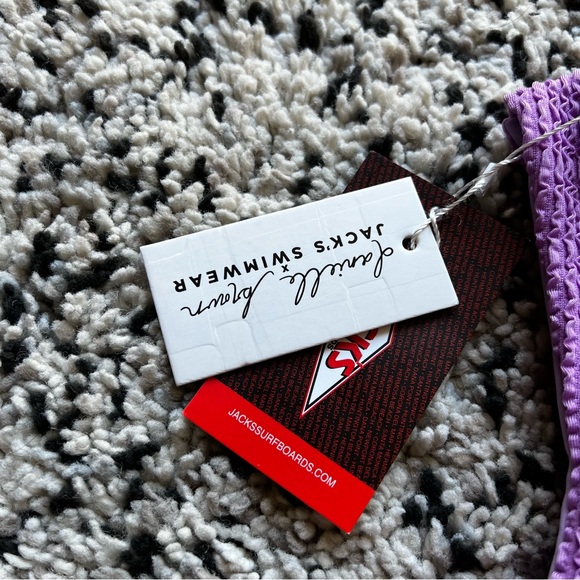 Danielle Brown x Jack’s Swimwear Purple 2-piece Swimsuit + Extra Bottoms S / XS - Picture 8 of 12